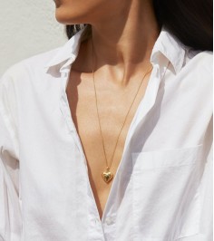 Gold chain with Heart pendant