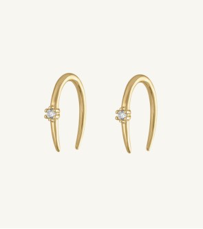 Luna Open Hoop Earring